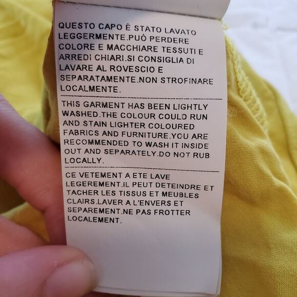 Stile Benetton medium womens yellow ombre racerback tank top - Picture 11 of 11